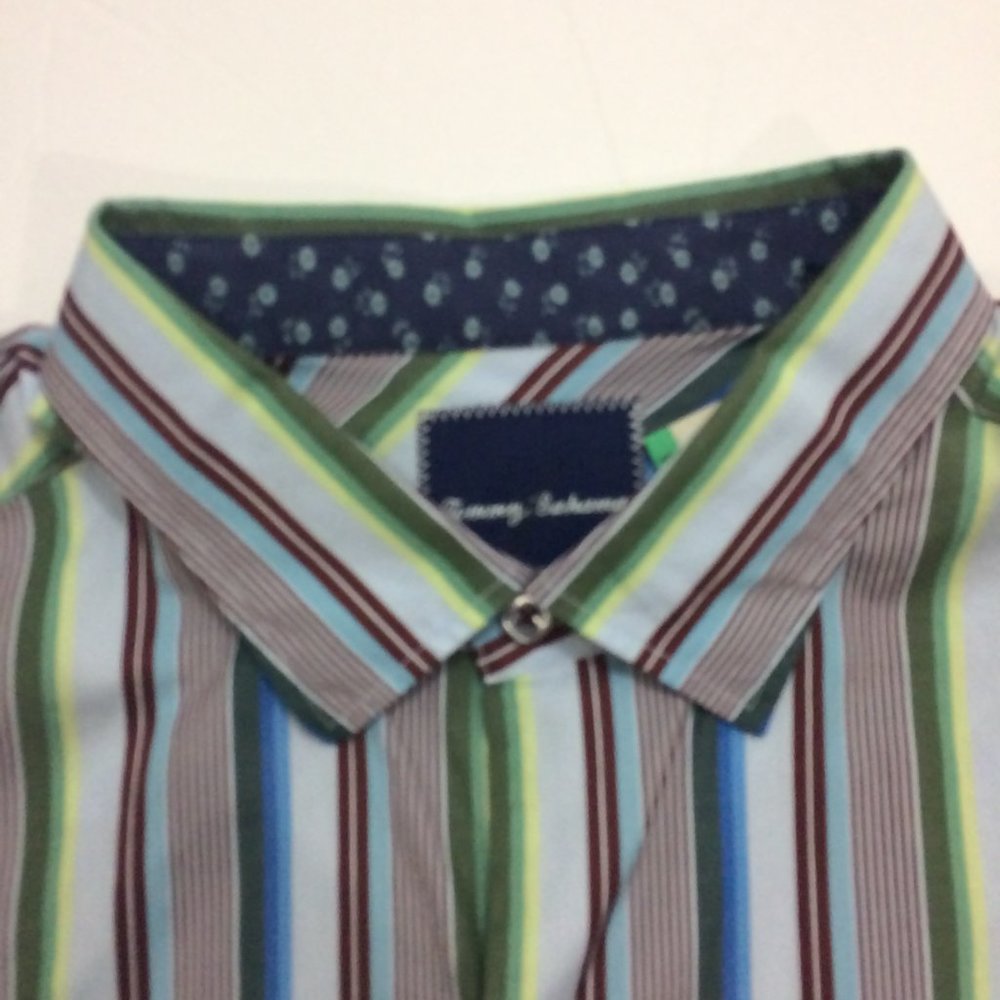 Tommy Bahama Mens Shirt Bravo Sunset Surf Stripes - Picture 8 of 16